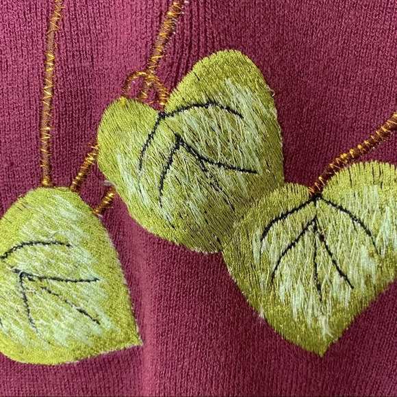 Vintage Lilly of California‎ Purple Sweater Orchids Size Small Pinup Girl Cali S - Picture 5 of 11